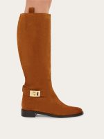 Ferragamo Knee high boot with Hug buckle detail - Image 8